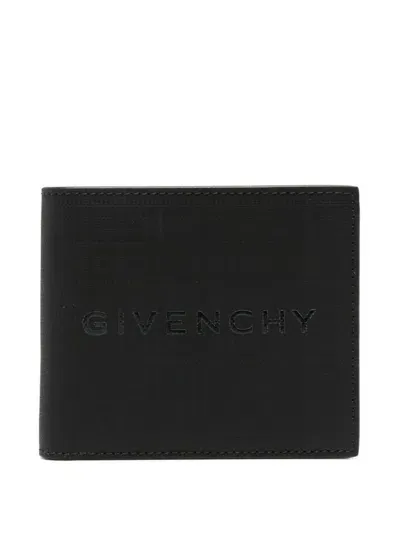 Givenchy 4g Leather Bi-fold Wallet In Black