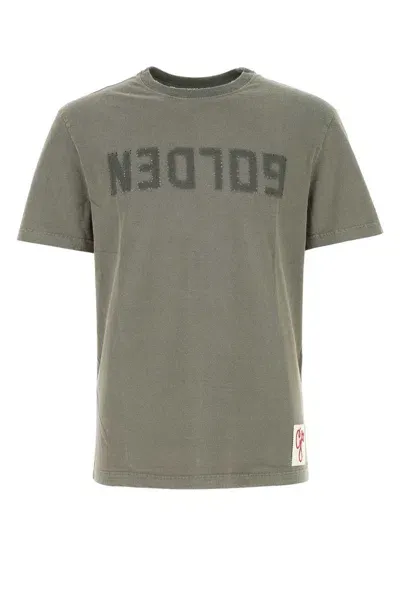 Golden Goose Dove Grey Cotton T-shirt In Gray