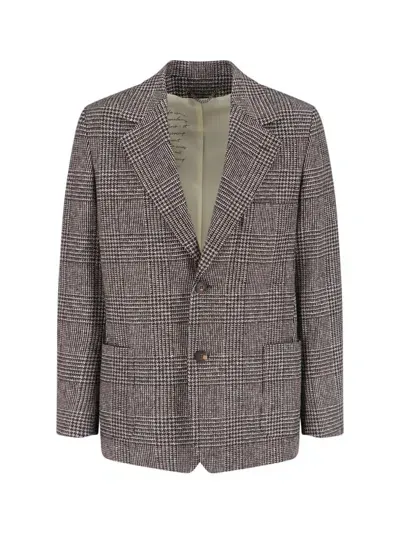 Golden Goose Single-breasted Blazer In Brown