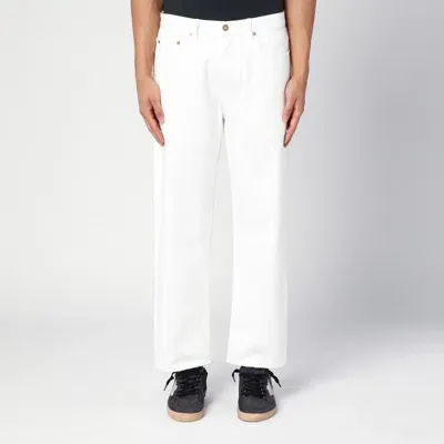 Golden Goose Stonewashed Treated Jeans In White