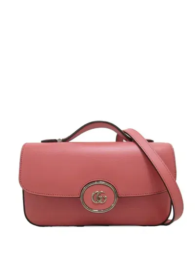 Pre-owned Gucci 2016-2023 Mini Petite Gg Satchel In Pink