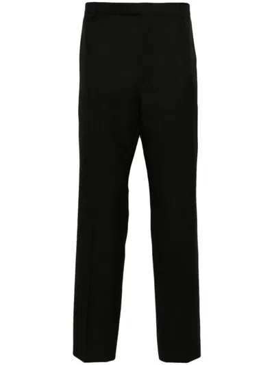 Gucci Gg Supreme-jacquard Straight Trousers In Black  