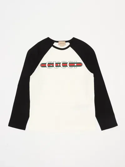 Gucci Kids' T-shirt T-shirt In Bianco-blu