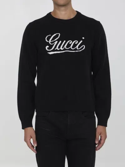 Gucci Wool Pullover In Black