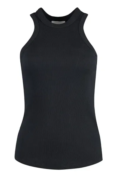 Halfboy Cotton Tank Top In Black