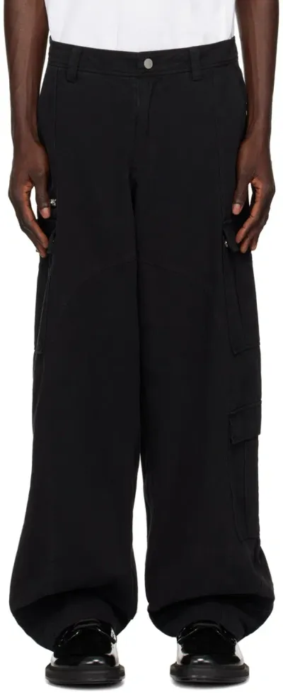 Han Kjobenhavn Black Washed Technical Denim Cargo Pants