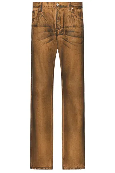 Helmut Lang Worker Jean In Waxed Oil Stain