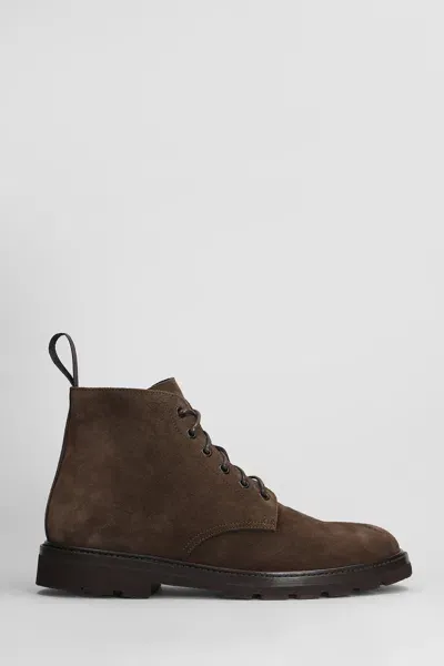 Henderson Baracco Ankle Boots In Brown Suede