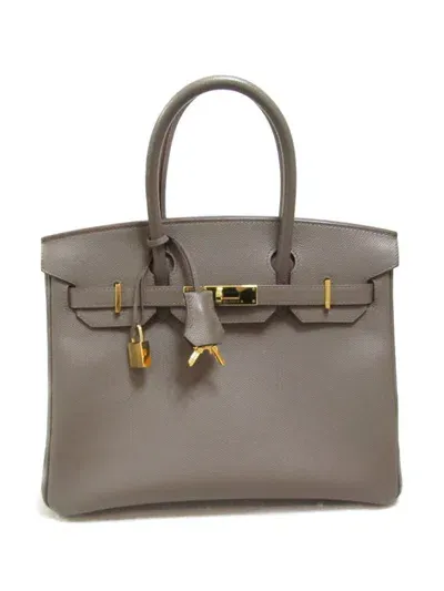 Pre-owned Hermes 2021 Birkin 30 Tote Bag In Brown