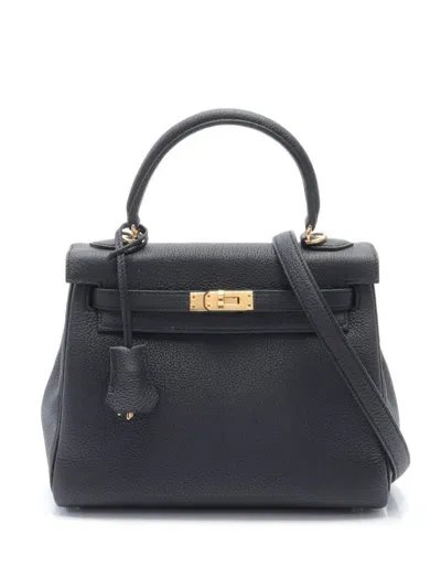 Pre-owned Hermes 2024 Kelly 25 Handbag In Black