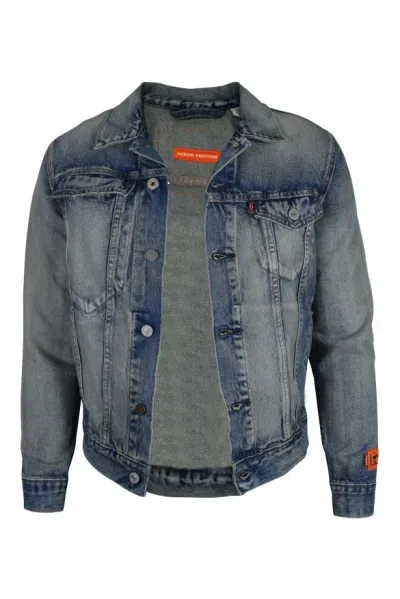 Heron Preston Men Denim Jacket In Blue