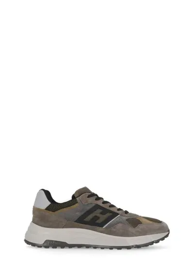 Hogan Hyperlight Low-top Sneakers In Brown