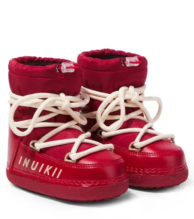 Inuikii Kids' Logo Snow Boots In Red