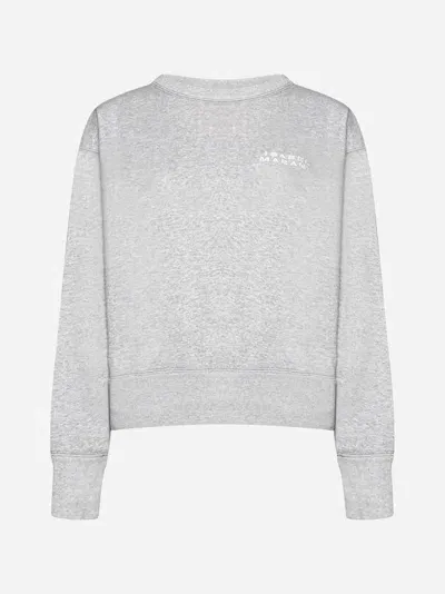 Isabel Marant Shad Cotton-blend Sweatshirt In Grey