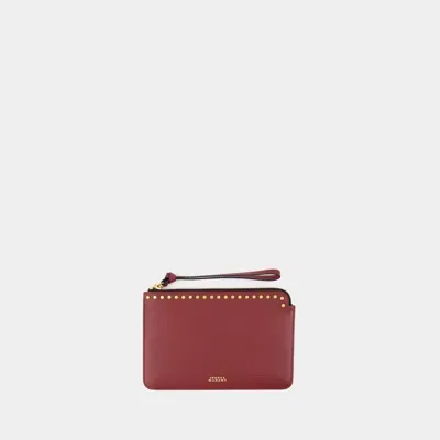 Isabel Marant Women's Gd Flat Pouch In Burgundy