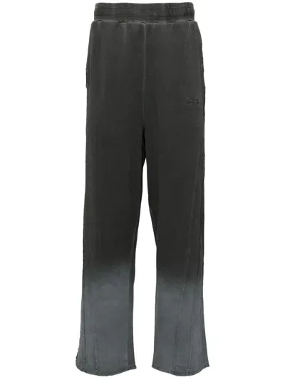 Izzue Raw Cut Finish Track Pants In Grey