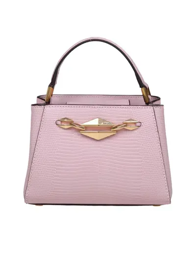 Jimmy Choo Leather Handbag In Rose