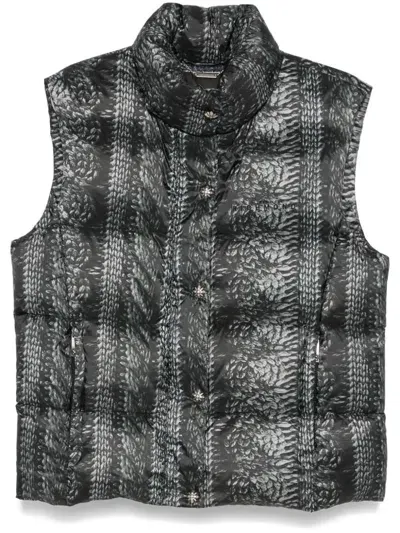 John Richmond Padded Gilet In Black