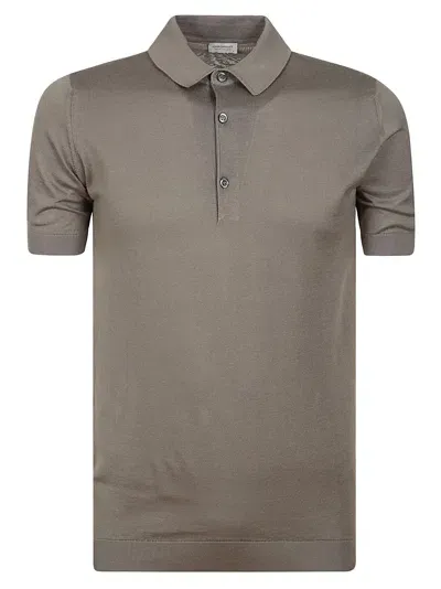 John Smedley Adrian Shirt Ss In Brown