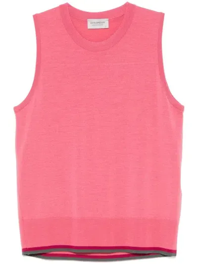 John Smedley Layne Top In Pink