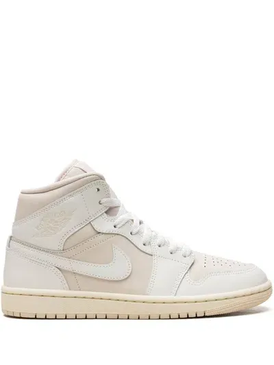 Jordan Air  1 "white/light Tan" Sneakers In Neutrals