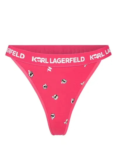 Karl Lagerfeld Ikonik 2.0 Thong In Pink