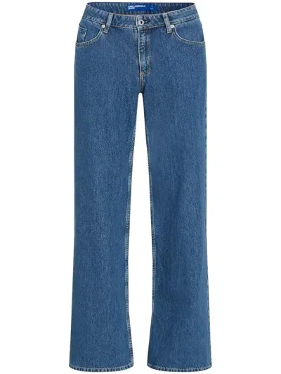 Karl Lagerfeld Mr Relaxed Organic Cotton Jeans In Blue