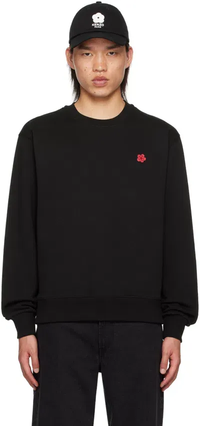 Kenzo Flower Boke Sweatshirt In Black