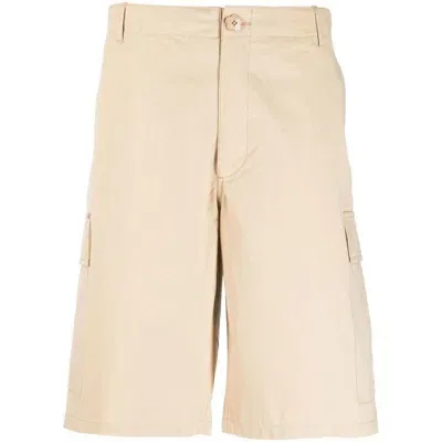 Kenzo Workwear Cargo Shorts In Beige