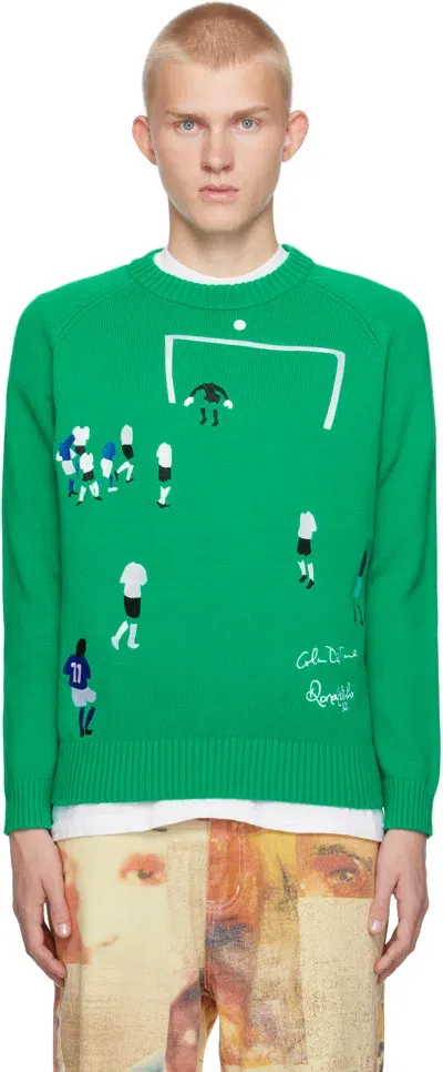 Kidsuper Green Ronaldinho Edition Goal! Sweater