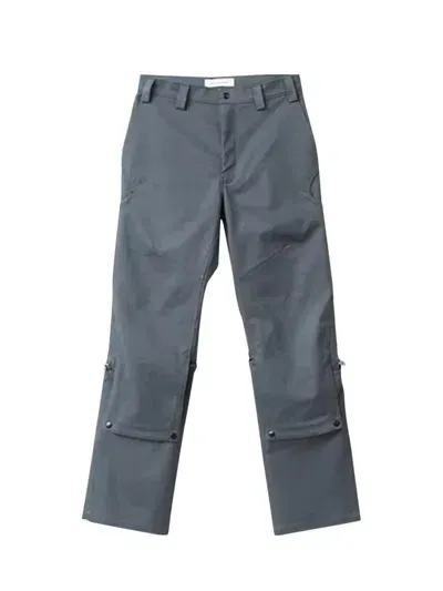 Kiko Kostadinov Men Tonino Utility Trouser In Stone Grey