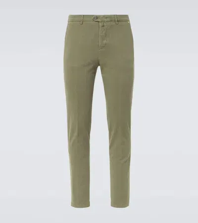 Kiton Mid-rise Chinos In Green