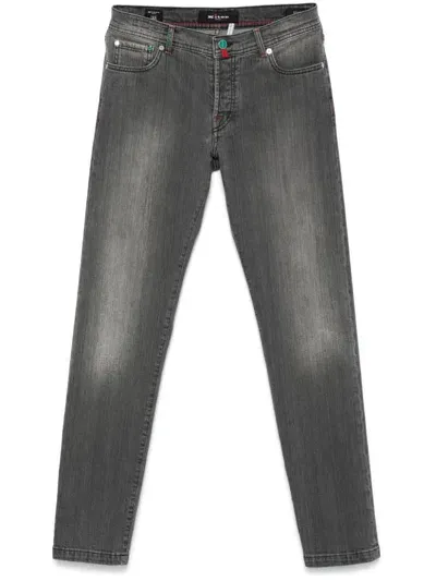 Kiton Slim-fit Jeans In Grey