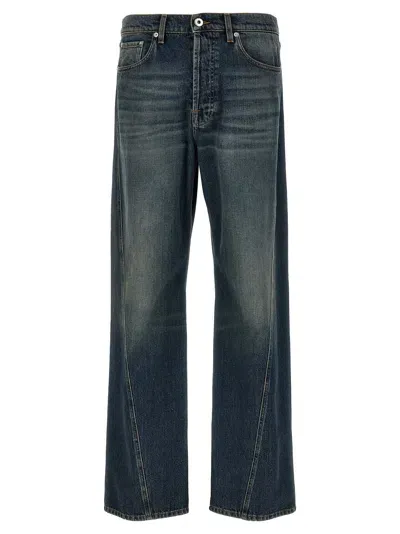 Lanvin 'twisted Leg' Jeans In Blue