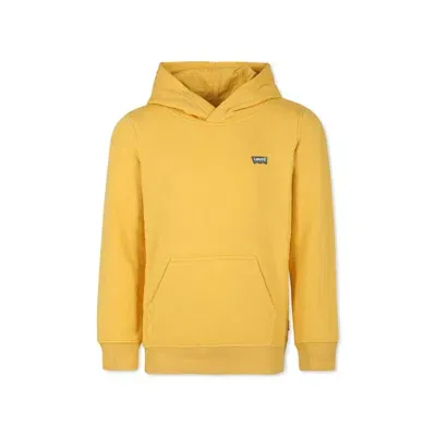 Levi's Kids' Yellow Sweatshirt For Boy With Logo