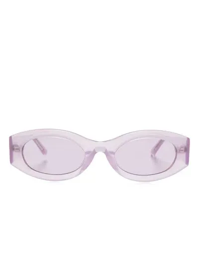 Linda Farrow Berta Sunglasses In Pink