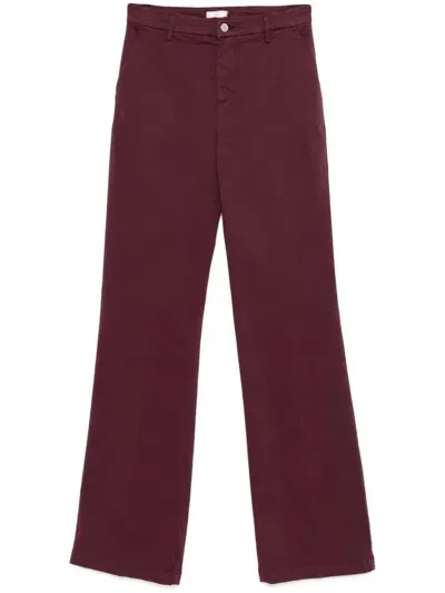 Liu •jo Bootcut Trousers In Red