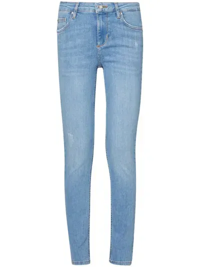 Liu •jo Bottom Up Skinny Jeans In Blue