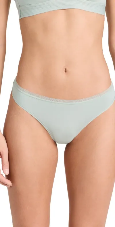 Lively The No Show Thong Sage Green