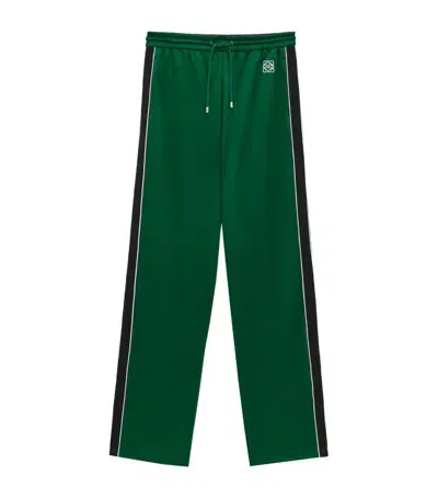 Loewe Monogram Track Pants In Green