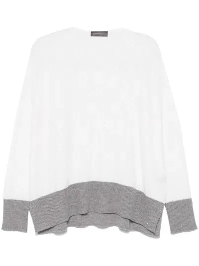 Lorena Antoniazzi Sequin-embellished Sweater In White