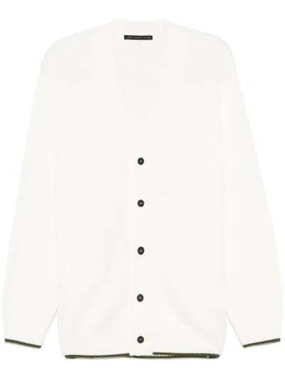 Low Brand Merino Wool Cardigan In White