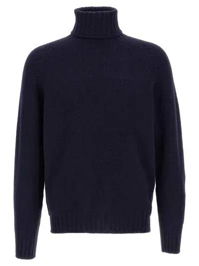 Ma'ry'ya High Neck Sweater Sweater, Cardigans Blue