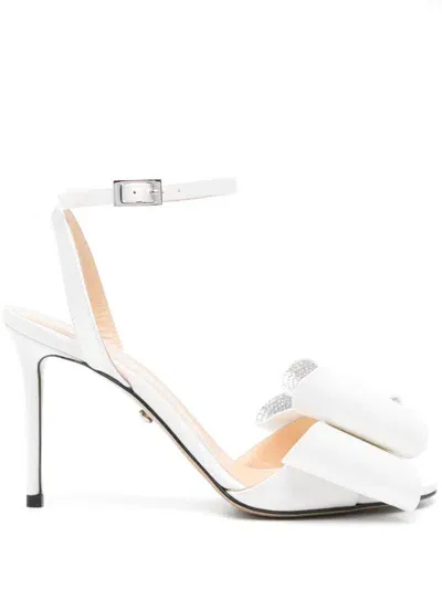 Mach & Mach Le Cadeau 95mm Sandals In White