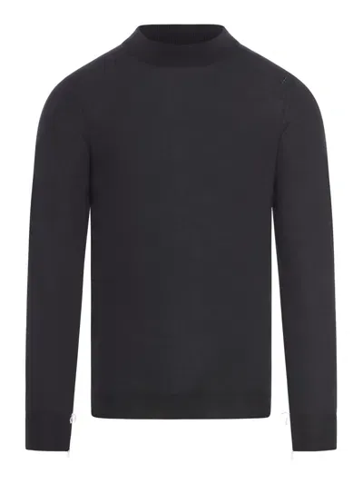 Maison Margiela Round Neck Sweater In Black