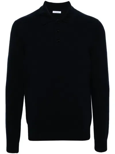 Malo Cashmere Polo Shirt In Blue