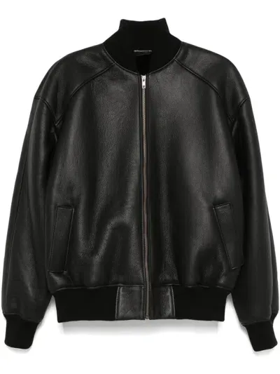 Manokhi Mina Bomber Jacket In Black