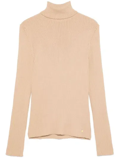 Manuel Ritz Roll-neck Sweater In White