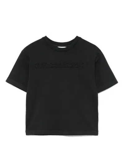 Marc Jacobs Kids' Logo-patch T-shirt In Black