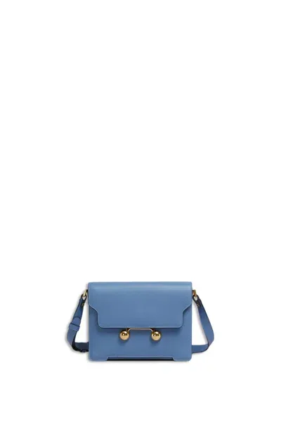 Marni Trunkaroo Shoulder Bag In Blue